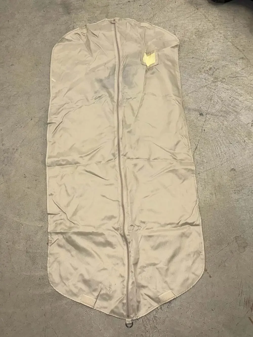 Vintage Burberry Prorsum Tan Nylon Garment Bag Dust Cover with Silver Knight Log
